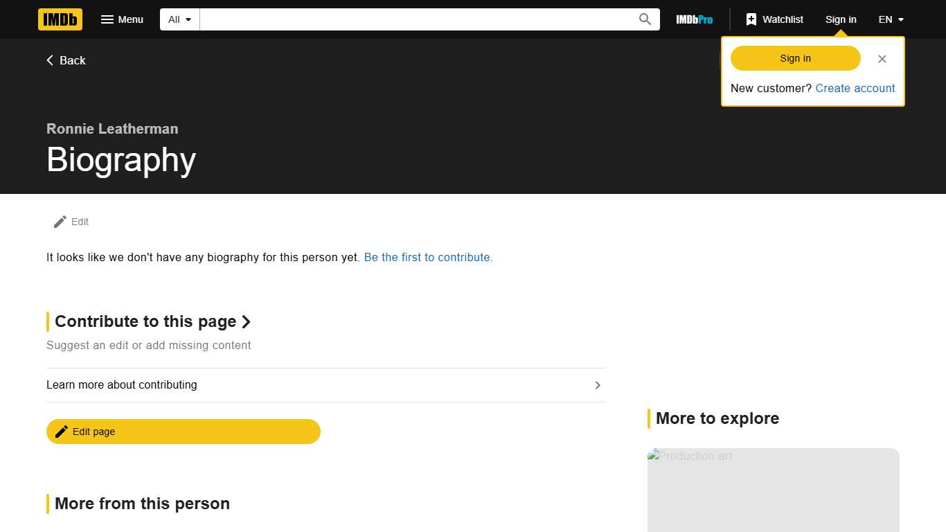 Ronnie Leatherman - Biography - IMDb